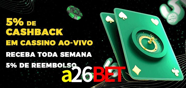 Promoções do cassino ao Vivo a26bet